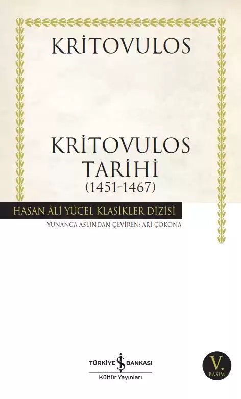 Kritovulos Tarihi - 1451-1467